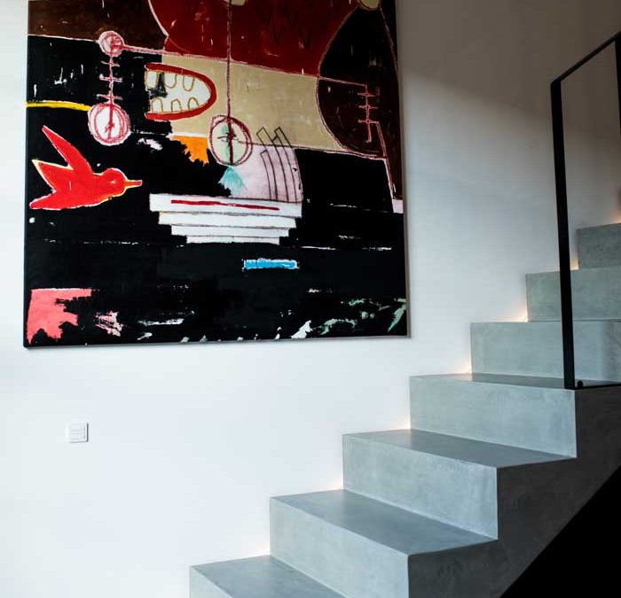 Trappe i microcement